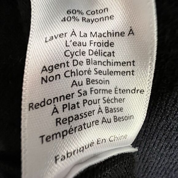 Talbots Elegant Black Carrier Blouse Women’s Size M Cotton Blend Knitted Classy - Picture 11 of 13